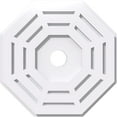 thumbnail image 1 of 14"OD x 2"ID x 5 1/2"C x 1"P Westin Architectural Grade PVC Contemporary Ceiling Medallion, 1 of 11