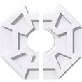 thumbnail image 1 of 14"OD x 3"ID x 4 3/4"C x 1"P Logan Architectural Grade PVC Contemporary Ceiling Medallion, Two Piece, 1 of 1