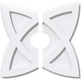 thumbnail image 1 of 14"OD x 3"ID x 5 1/4"C x 1"P Cosmo Architectural Grade PVC Contemporary Ceiling Medallion, Two Piece, 1 of 11