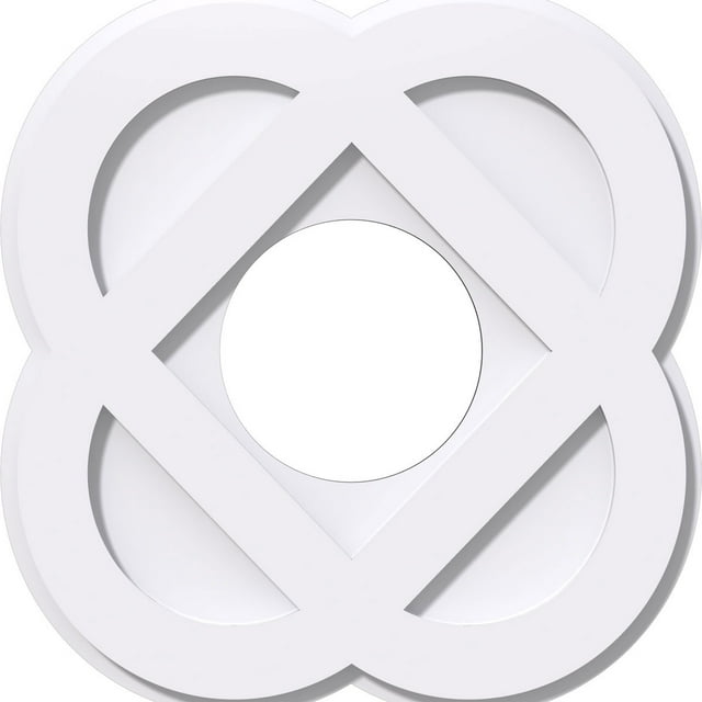 14"OD x 5"ID x 5 1/2"C x 1"P Charlotte Architectural Grade PVC Contemporary Ceiling Medallion