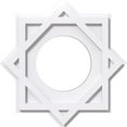 thumbnail image 1 of 14"OD x 6"ID x 7 3/4"C x 1"P Axel Architectural Grade PVC Contemporary Ceiling Medallion, 1 of 11