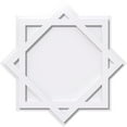 thumbnail image 1 of 14"OD x 7 3/4"C x 1"P Axel Architectural Grade PVC Contemporary Ceiling Medallion, 1 of 11