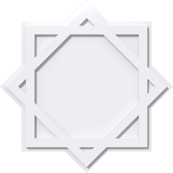 14"OD x 7 3/4"C x 1"P Axel Architectural Grade PVC Contemporary Ceiling Medallion