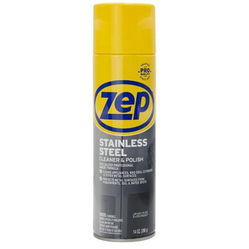 14 OZ Zep Commercial Stainless Steel Cleaner Cleans Polishes & Protect