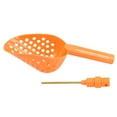 thumbnail image 1 of 14" Orange Plastic Metal Detector Sand Scoop for Gold Prospecting w/ Brass Probe, 1 of 5