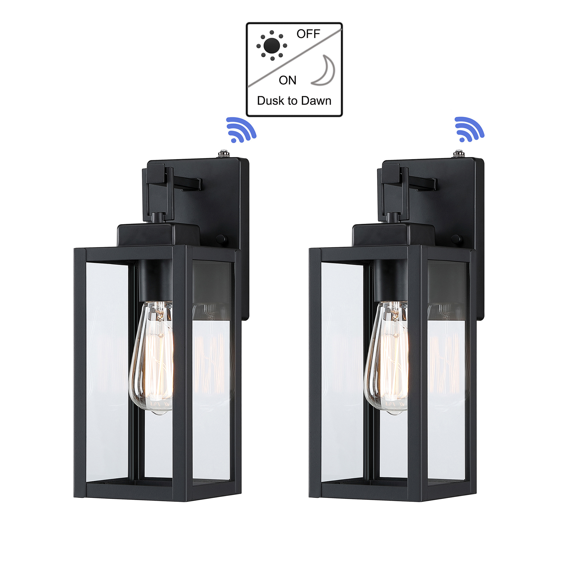 14" Outdoor Wall Lights Dusk to Dawn Outdoor Lighting Wall Mount