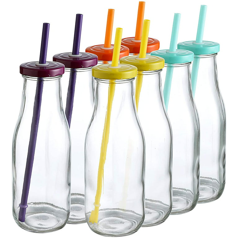 https://i5.walmartimages.com/seo/14-Oz-Glass-Milk-Bottles-with-Colorful-Metal-Twist-Lids-and-Straws-Reusable-for-Milk_b3d50260-9cf3-4f2c-8572-5d13cc56e075.196d2a14bf5b6ec550003626112908f7.jpeg?odnHeight=768&odnWidth=768&odnBg=FFFFFF