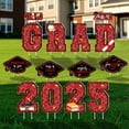 thumbnail image 1 of 14 PCS Graduation Decorations Yard Sign, Red Large Congrats Grad Lawn Stakes, Class of 2025 Yard Signs with Stakes, Graduation Party Decorations Outdoor (Red), 1 of 9