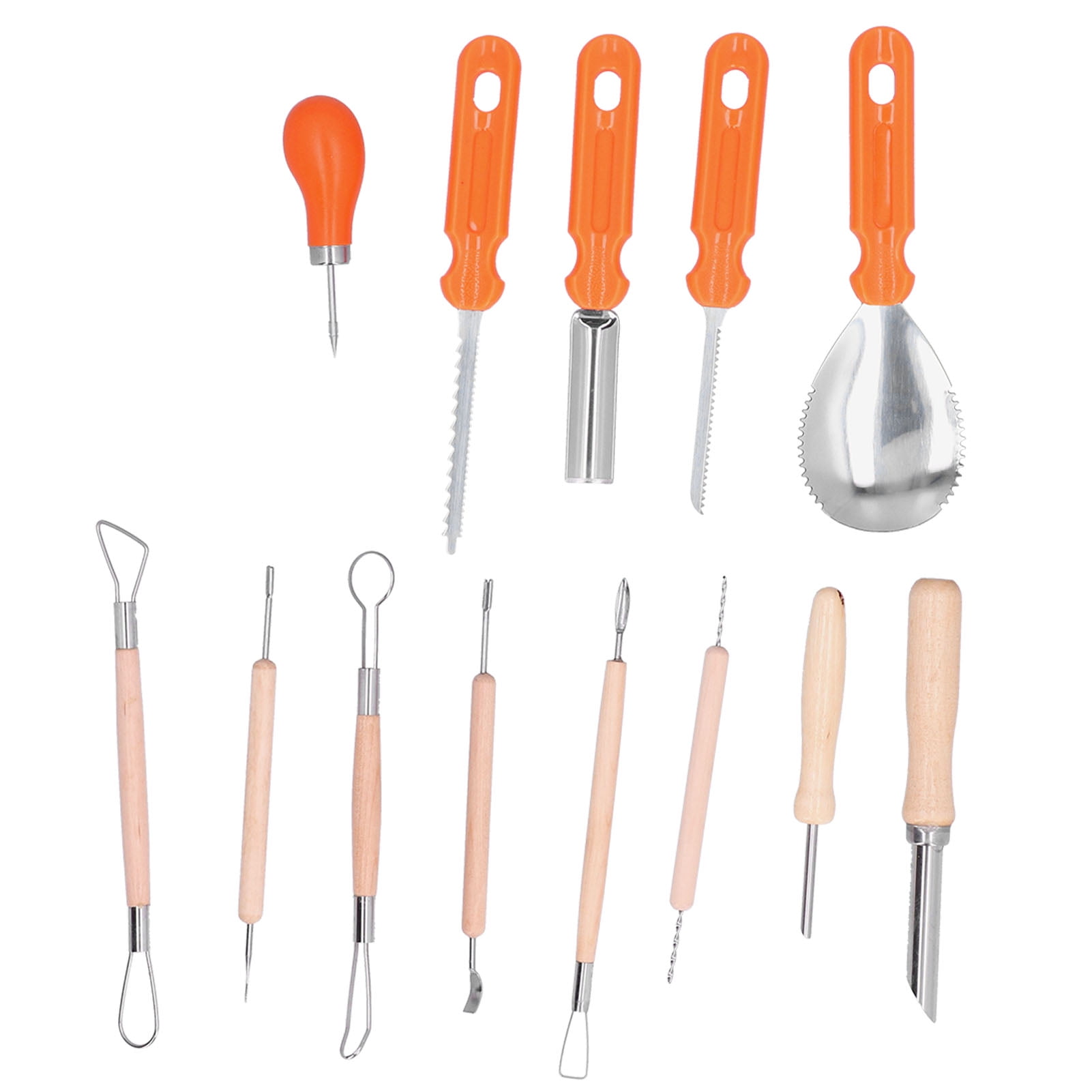 14 PCS Hand Carving Tool Pumpkin Carving Tool Kit Carved Chisels Tool Set Whittling Knife Great