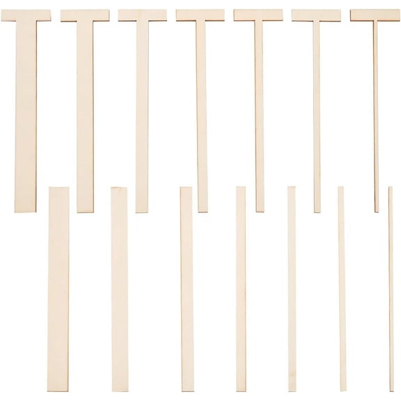 14 PCS Wooden Bookbinding Tools Wooden Hand Tools Long and T-Shaped and Straight Edges for Books with Spine Double Cover Construction Album Covers DIYDIY