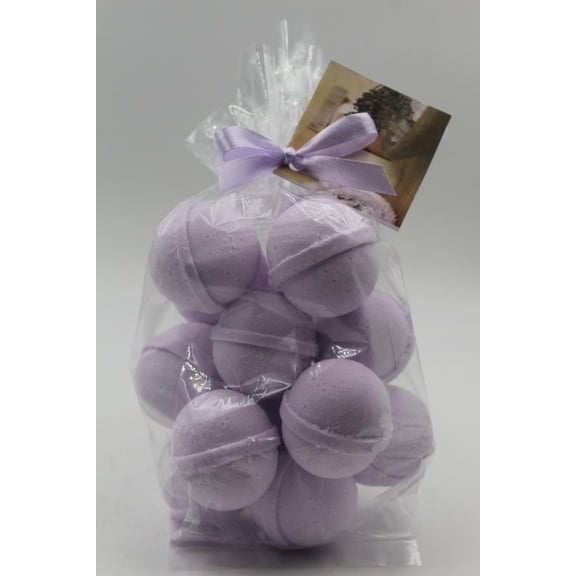 Spa Pure Plumeria Bath Bombs: Bath Fizzies moisturizing with Shea Butter, Great for Dry Skin, Small (14 Count) Pack of 1
