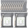 thumbnail image 1 of 14 Pack Activated Bamboo Charcoal Air Purifying Bags(2x200g, 12x50g), Natural Fresh Odor Absorber, Deodorizer and Moisture Eliminator, Purifier Bags for Home, 1 of 4