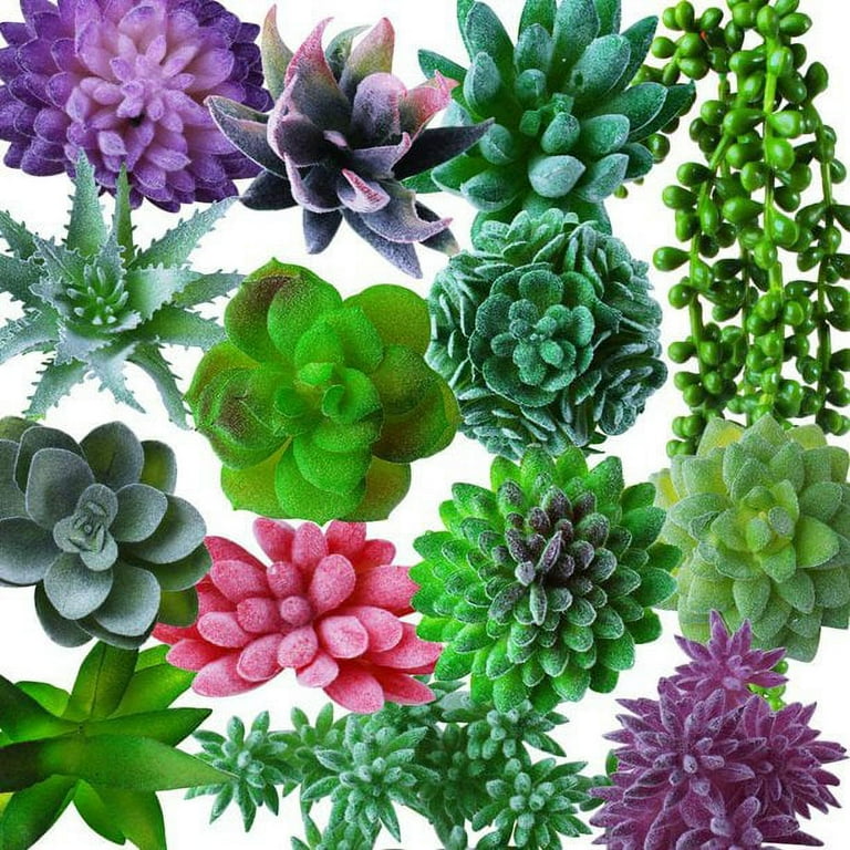 Artificial Mini Succulent Flower Fake Garden Plant Plastic Foliage Home Decor Artificial Mini Succulent Flower Fake Garden Plant Plastic Foliage Home Decor