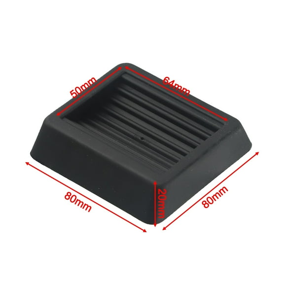 14 Pack Black Rubber Caster Stopper Pads For Furniture Floor Protection,Caster Wheel Protector Pads Heavy Duty Non Slip Design For Home And Office Use