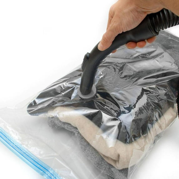14-Pack Combo: 10 XL Vacuum Seal Space Saver Bags + 4 Travel Organizers for Closets & Wardrobes