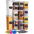 thumbnail image 1 of Stelive 14 Pack Airtight Cereal Storage Container Set Featuring Leak-Proof, BPA-Free Containers with Labels & Pen for Ultimate Kitchen Organization, 1 of 14