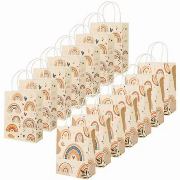 14-Pack Gift Bags With Handles Kids Small Novelty Present Paper Party Loot Bag