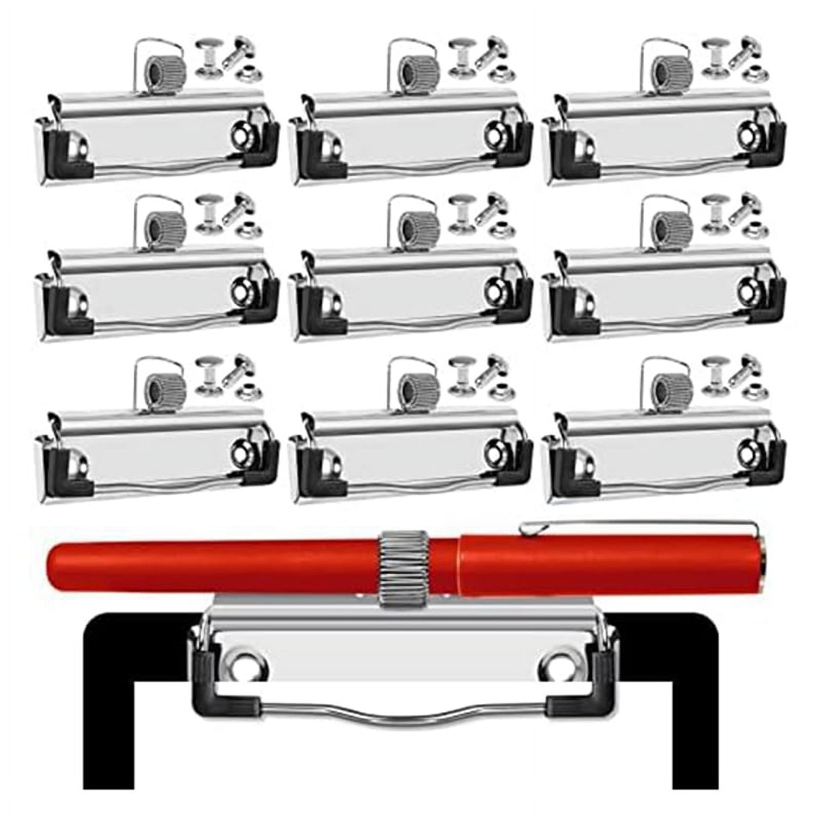 14 Pack Mountable Clipboard Clips with Pen Holder Clipboard Clips