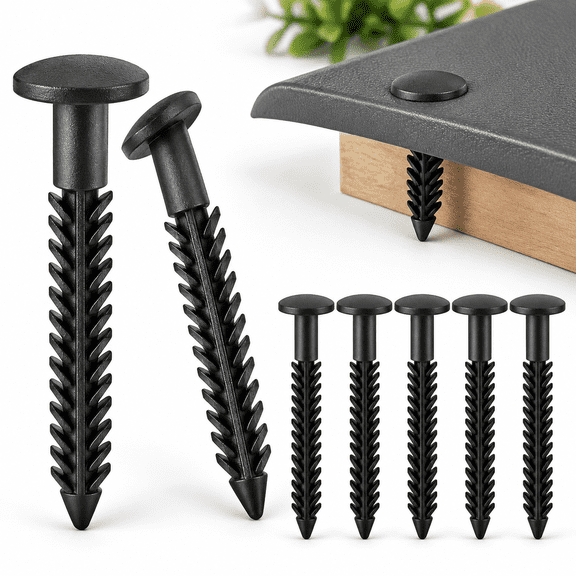 14 Pack Vinyl Exterior Window Shutter Fasteners with Plastic Screws