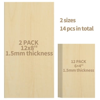 20 Pack 4.3 x 6.3 Inch Basswood Sheets,1/16 Thin Craft Plywood Sheets,Plywood  Board Thin Wood Board Sheets,Unfinished Wood Boards for DIY Projects,Model  Making 