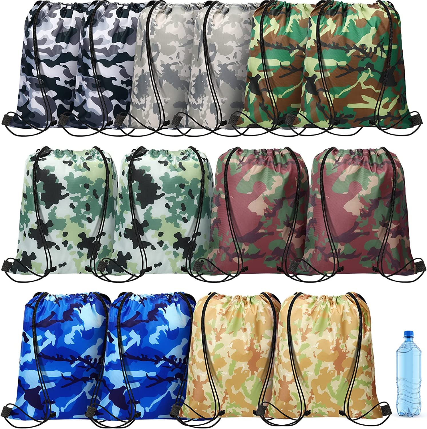  15 PCS Tie Dye Drawstring Party Favor Bags,Small Drawstring  Backpack,Camouflage Treat Bag Fabric Drawstring Bag,Tie Dye Birthday Gift  Bags Colorful Party Goodie Bags for Kids Birthday Party Supplies : Toys 
