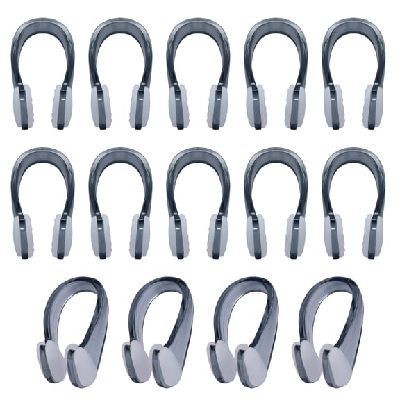14 Packs Waterproof Silicone Swimming Nose Clips, Comfortable Pool Nose Plugs for Swimming, Black