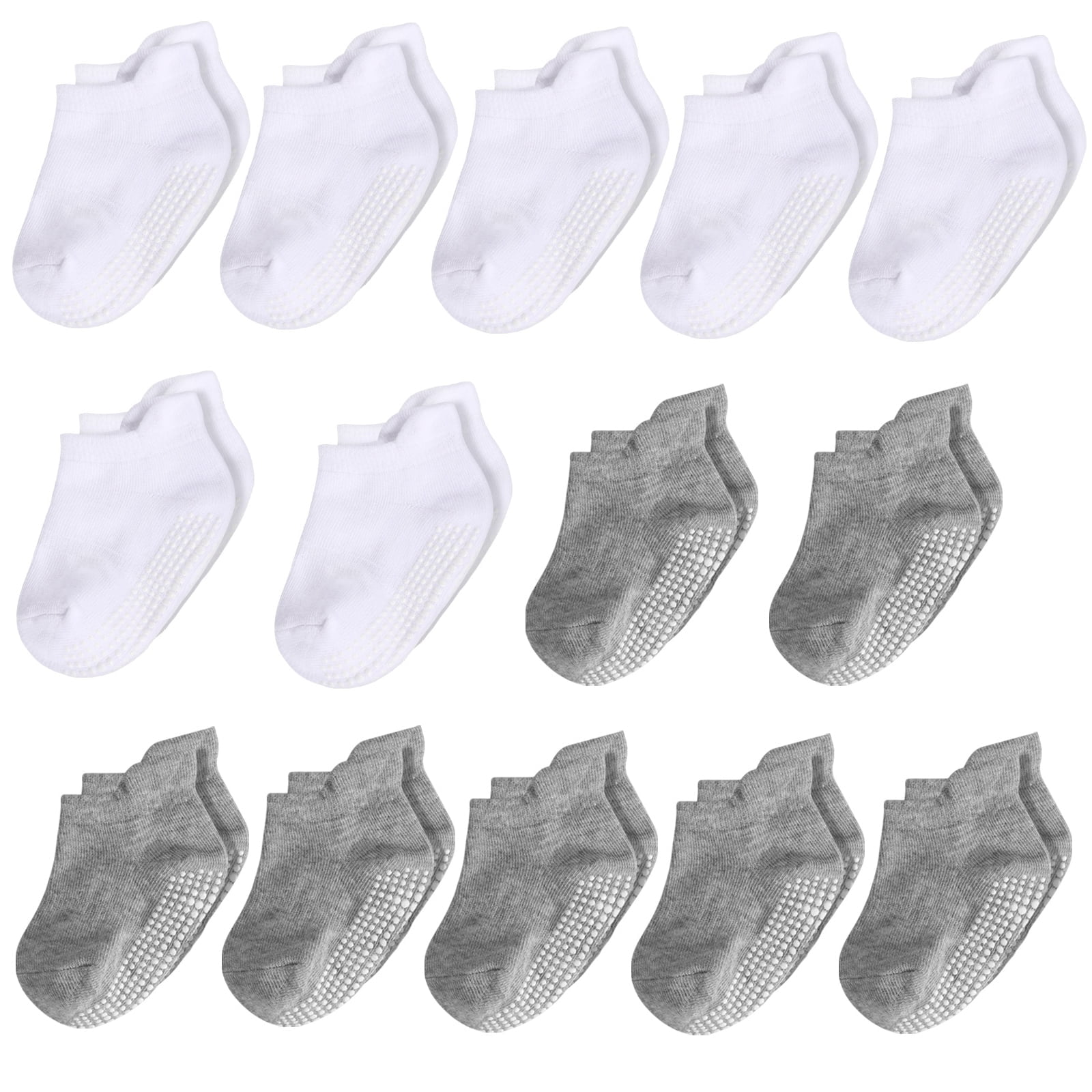 14 Pairs Baby Toddler Socks with Grippers for 612 1224 Months 2T3T