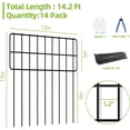 14 Panels No Fence, 1.2 Inch Animal Barrier for Garden, Dog and Rabbit ...