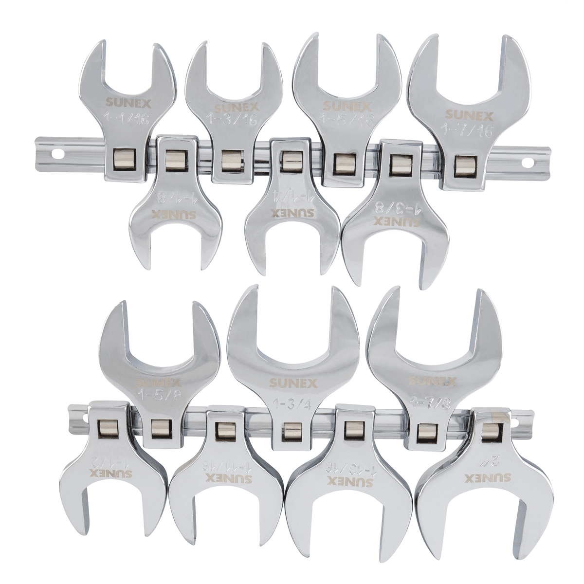 14 Pc 1/2" Dr. Jumbo SAE Crowfoot Wrench Set