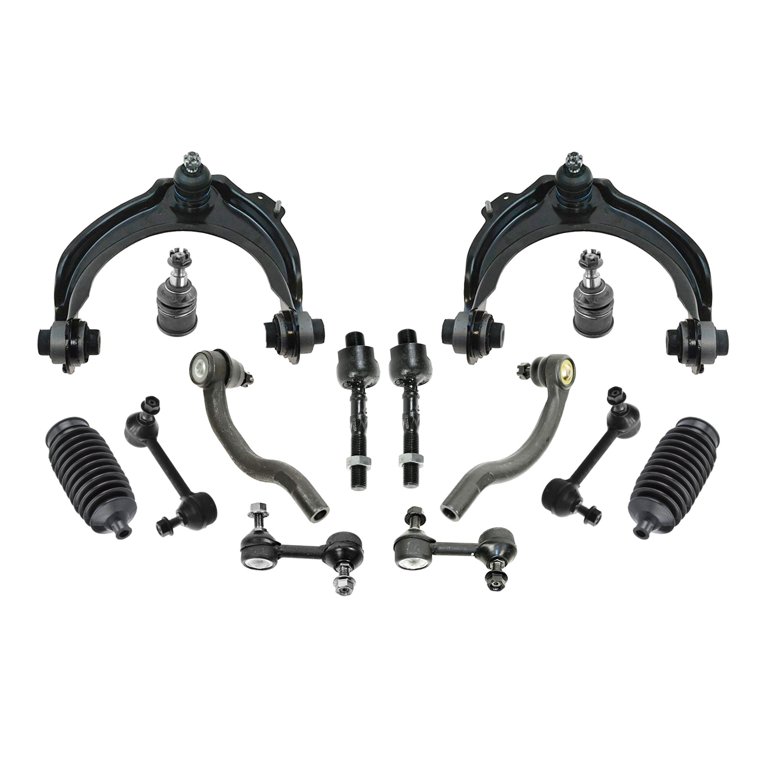 Detroit Axle 8-Piece Front Suspension Kit - Tie Rods, Sway Bars & Boots For Ford/Mercury