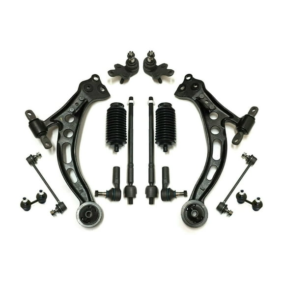 14 Pc Front & Rear Suspension Sway Bar Links Tie Rod Ends Lower Control Arm Ball Joints Bellow Boots Fits select: 1992-1996 TOYOTA CAMRY, 1995-1996 TOYOTA AVALON