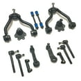 thumbnail image 1 of 14 Pc Front Suspension Kit Adjusting Sleeves Inner & Outer Tie Rod Ends Lower Ball Joints (Bolt On Types) Idler & Pitman Arms Sway Bars Upper Control Arms Fits select: 1993-1995 CHEVROLET GMT-400, 1 of 13