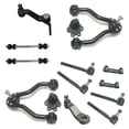 thumbnail image 1 of 14 Pc Front Suspension Kit Adjusting Sleeves Tie Rod Ends Lower Ball Joints (Bolt On Types) Idler & Pitman Arms Sway Bar End Links Upper Control Arms & Ball Joints Fits select: 1989-1991 GMC SIERRA, 1 of 11