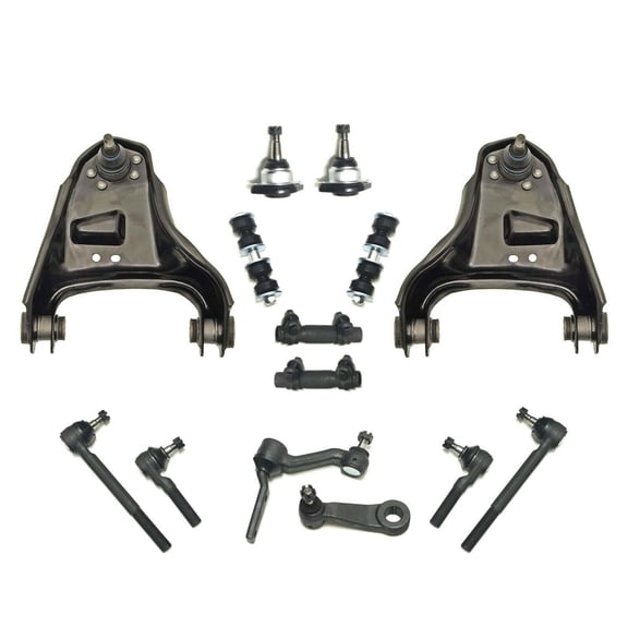 14 Pc New Suspension Kit for 4x4 Models ONLY Upper Control Arm with Ball Joints Inner Outer Tie Rod Ends Sway Bar Link Fits select: 1999-2004 CHEVROLET S TRUCK, 1999-2005 CHEVROLET BLAZER