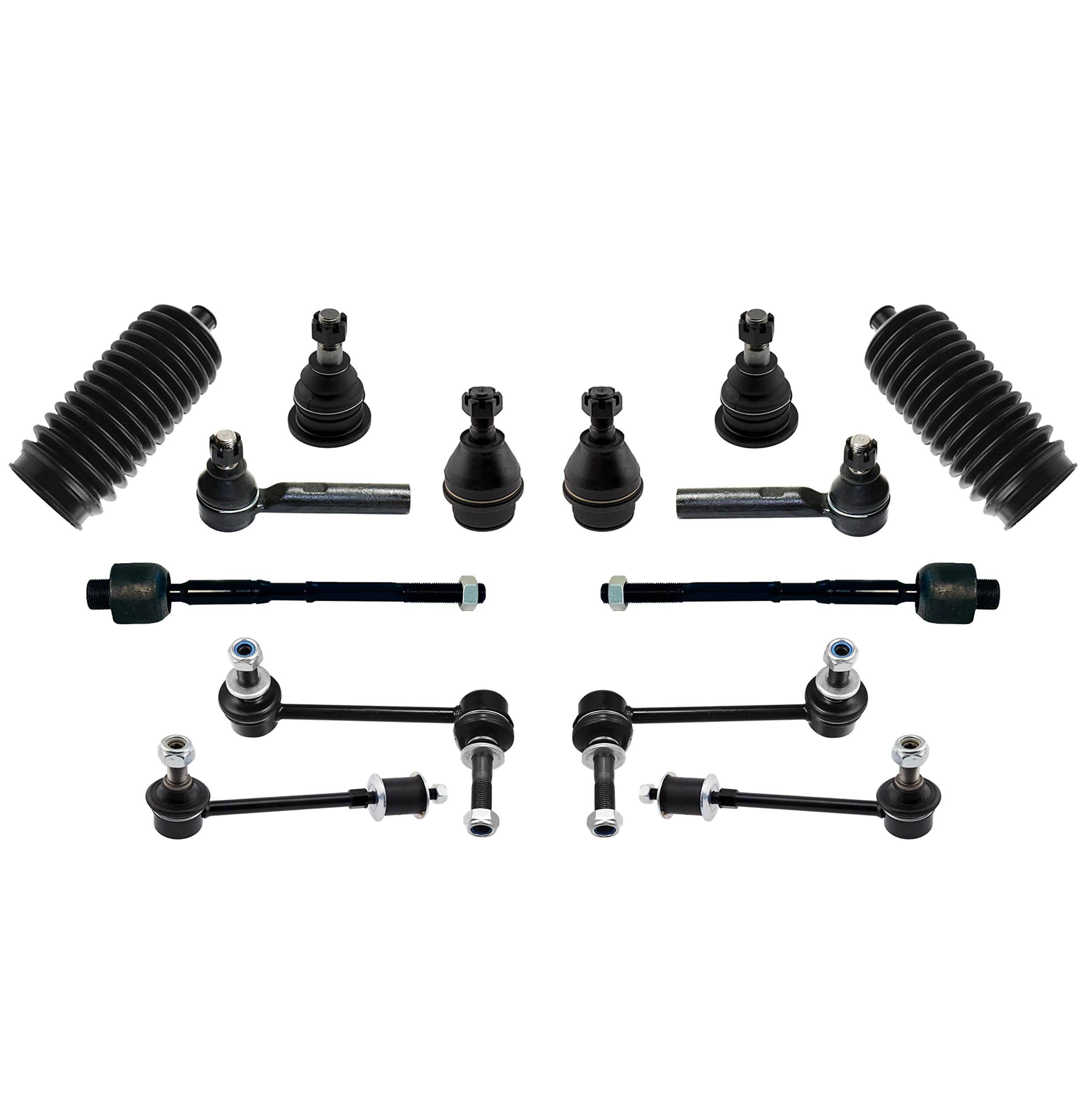 Lexus Rear Ends 14 Pc Outer & Inner Tie Rod Ends, Front & Rear Sway Bar Links, Upper ...