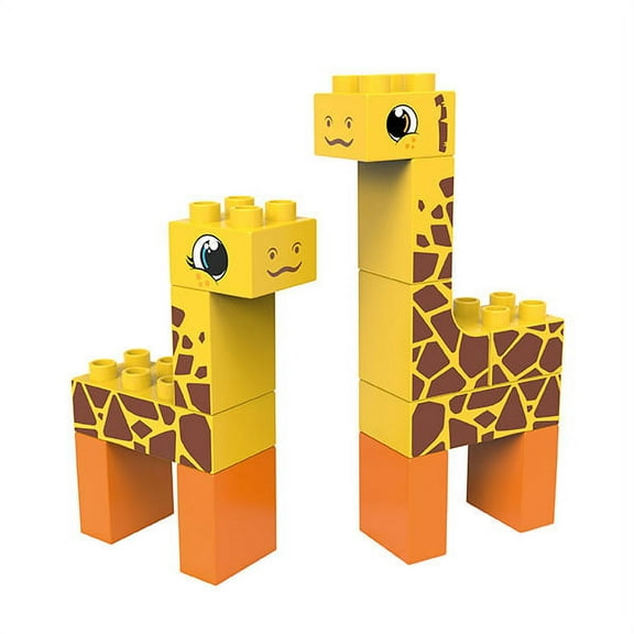 14 Pcs BiOBUDDi Giraffe & Moose - Steppe Blocks Set