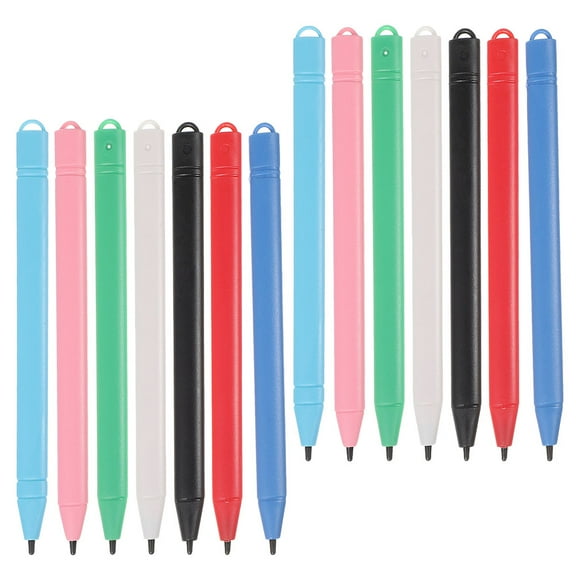 14 Pcs White Paint Pens for LCD Tablets, Board Markers, Writing Stylus Set for Art, Crafts, and Office Use