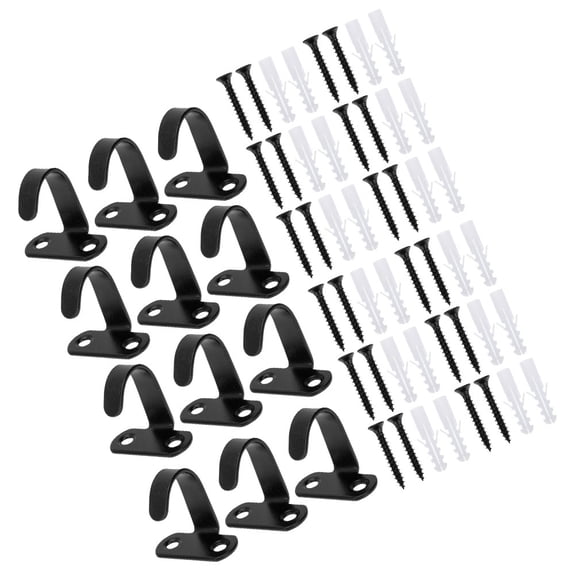 14 Pcs Ceiling Hook Coat Hangers Wall Mount Hooks Drop Fixing Heavy Duty Hanging Clothes Rack