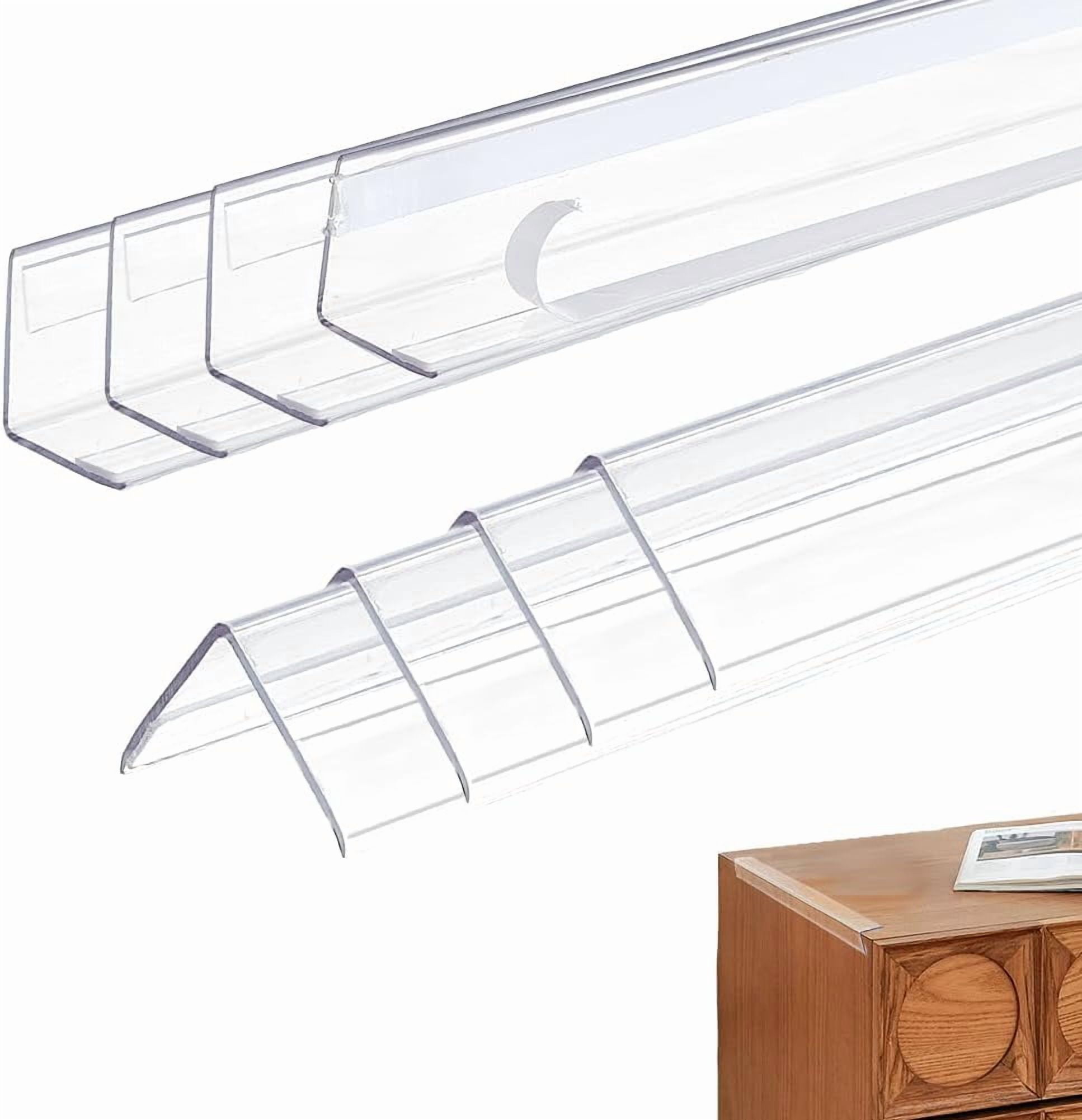 14 Pcs Clear Wall Corner Protector Self-Adhesive Edge Protector Corner Guard for Wall Door Frame Cabinet Baseboard Table Stair 15.75x11.6 Inch diy