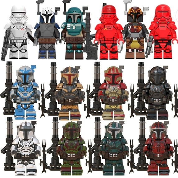 14 Pcs Collectible Space Wars Mandalorian Action Figures Assembled Building Blocks Toys Set Birthday Gift for Kids Boys Fans (No ratings yet)