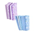 thumbnail image 1 of 14 Pcs Cotton Fabric DIY Making Supplies Quilting Patchwork Fabric Fat Quarter Bundles DIY for Quilting Patchwork Cushions Cotton Fabric for Patchwork, 9.84x9.84 Inch, Purple + Blue, 1 of 6