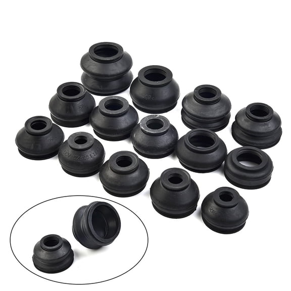 14 Pcs Dust Boot Covers Universal Rubber Car Ball Joint Dust Boot Covers Drive Shaft Cover Trim Replace Track Rod End Kit