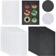 14 Pcs Fursuit Eye Plastic Mesh 8.7x11.8 inch Printable PVC Mesh Sheets 0.4mm Thick Plastic Net