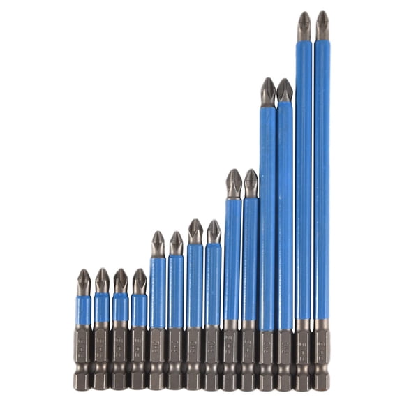14 Pcs Magnetic Anti Slip Screwdriver Bits Set Impact Driver Bit Set 1/4 Inch Hex Shank Cross Drill Bit Set