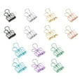 thumbnail image 1 of 14 Pcs Metal Wire Clips Hollow Out Stationary Clips Long Tail Binder Clips, 1 of 10