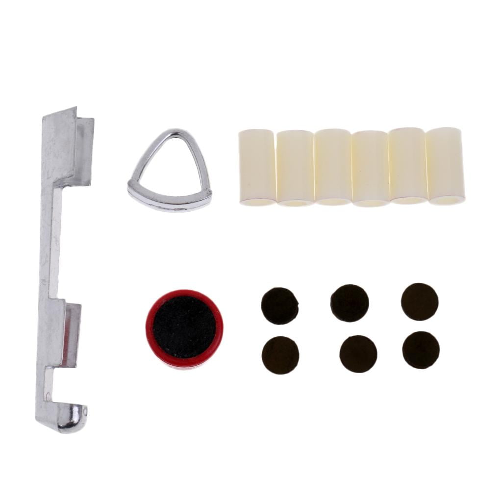 14 Pcs/Set Billiard Snooker Pool Cue Repair Kit Tips Ferrules Scuffer