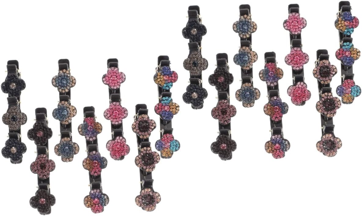 14 Pcs Side Hairpin Crystal Rhinestones Crystal Headpiece Hair Jewelry