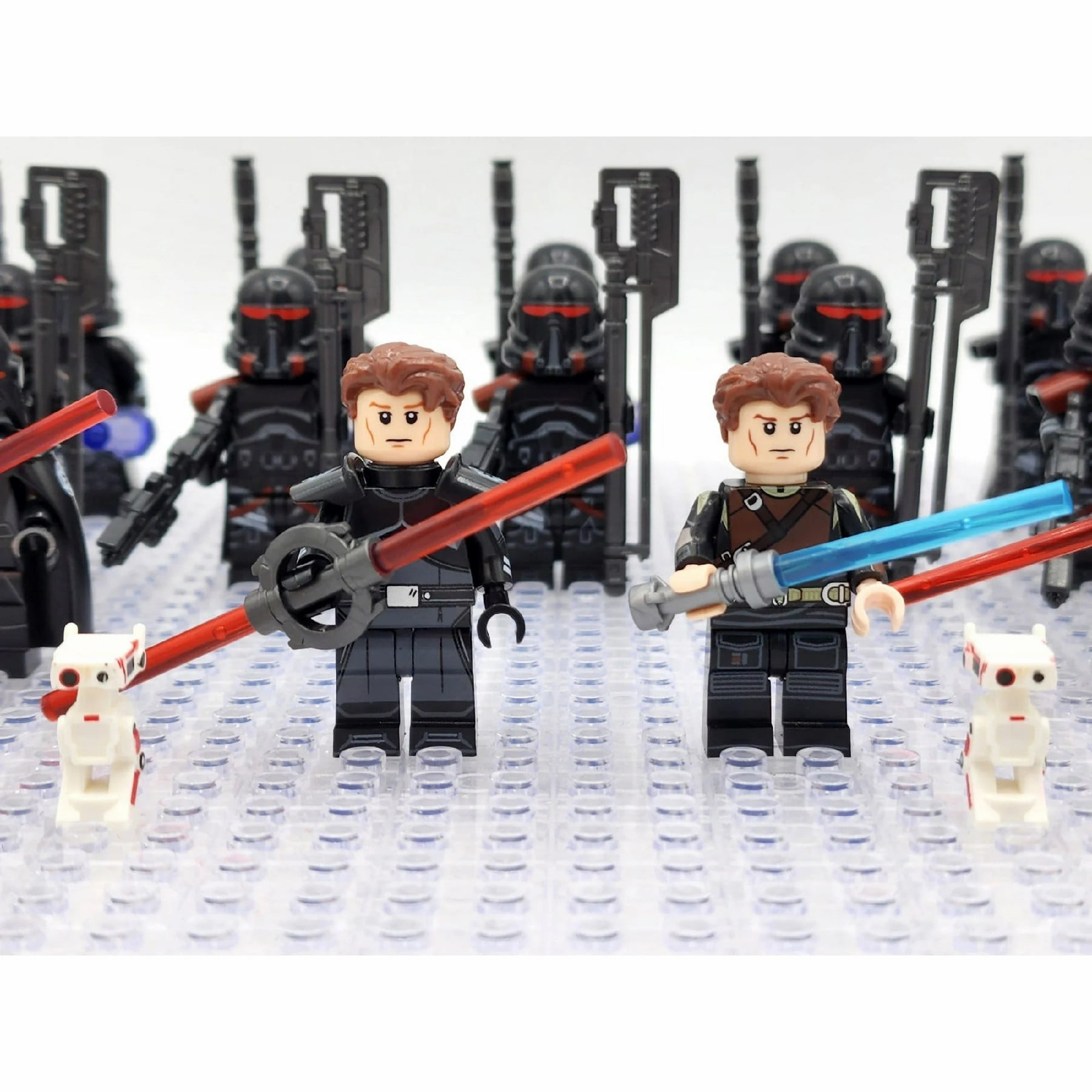 14 Pcs Star Wars Mini Figures Building Blocks Toys Set, Movies Second Sister Cal Kestis Flame trooper Action Figures Building Kits Christmans Birthday Gift for Kids and Fans
