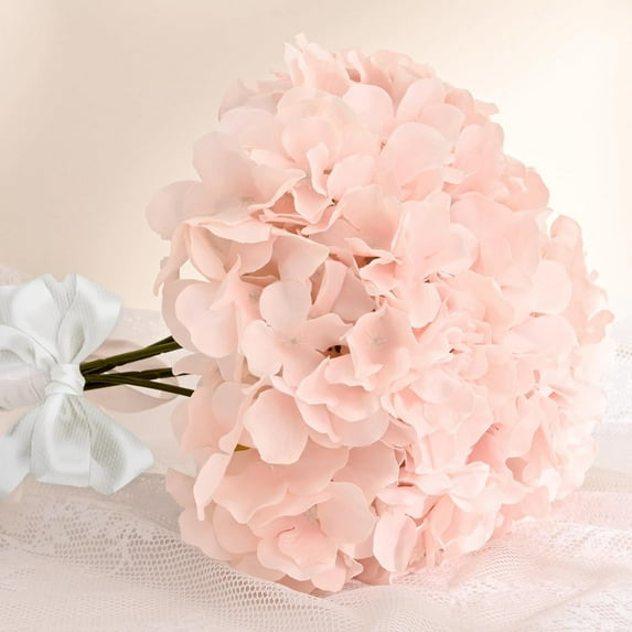 14 Pcs White Hydrangea Artificial Flowers, Fuller Silk Faux Hydrangea Flowers with Stems, Fake Flowers for Wedding Centerpiece Bouquet Vase Flower Arrangements Home Party Decor