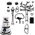 thumbnail image 1 of 14 Pcs/set Park Theme Cookie Cutter Plastic Fondant Cutters Cake Decorating Tools Baking Cupcake Mold, 1 of 7
